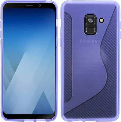 Produktbild von Samsung Galaxy A8 Plus 2018 Handy Silikon Schutzhülle Cover Case Lila