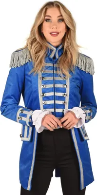 Produktbild von Gardejacke für Damen blau-silber Größe: XXL