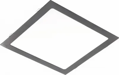 Produktbild von 24W Eckige LED Einbauleuchte slim Panel Spot mit schwarzen Rahmen 300 x 300 x 22mm 2000 Lumen Warmweiß (3000 K)