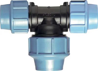 Produktbild von Unidelta PP T-Stück 90° m. vergrößertem. Mittelabgang 25mm x 32mm x 25mm