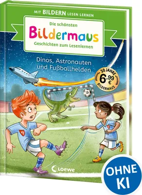 Produktbild von Die schönsten Bildermaus-Geschichten zum Lesenlernen - Dinos, Astronauten und Fußballhelden