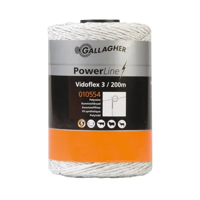 Produktbild von Gallagher Vidoflex 3 PowerLine 200m weiß