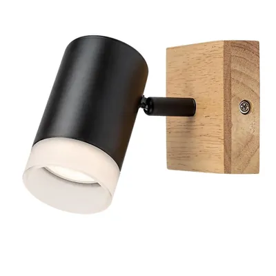 Obrázek produktu pro Aplik Gu10 Černá/Dřevo Rabalux Toras