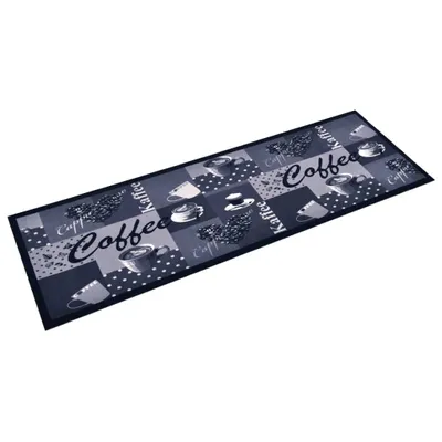 Produktbild von vidaXL Küchenbodenmatte Waschbar Kaffee Blau 45x150 cm