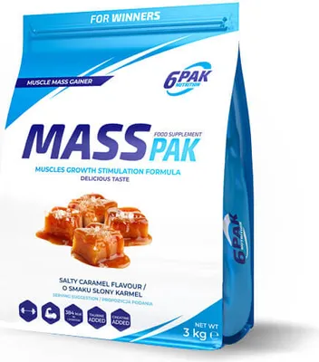 Zdjęcie produktu dla 6Pak Mass Pak 3000G Salty Caramel