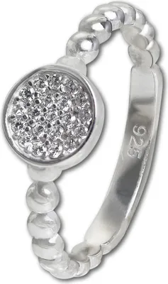 Productafbeelding van Damenmaat 54, 17,2 mm, SilberDream ringen, zilverkleurig, ring, artikelnummer D2SDR408W54