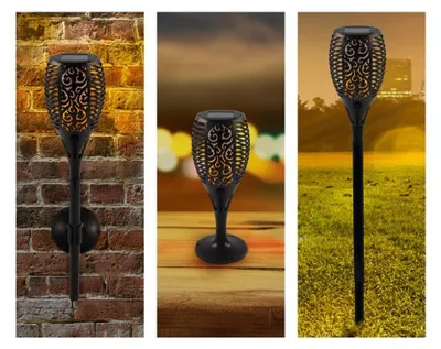 Produktbild von Gartenfackel LED Solarflamme 78cm