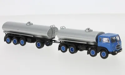 Produktbild von Brekina LKW Fiat 690 Millepiedi Tanklastzug blau/silber 58451