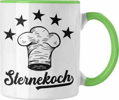 Produktbild von Trendation - Koch Geschenk Tasse Sternekoch Geschenkidee Lustiger Spruch (Grün)