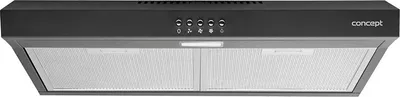 A kitchen range hood is shown against a white background.