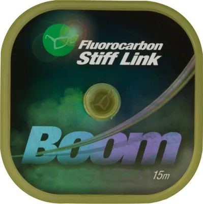 Produktbild von Korda Boom Fluorocarbon Stiff Link 15m - Vorfachschnur, Durchmesser/Tragkraft:0.55mm / 25lbs / 11.3kg Tragkraft