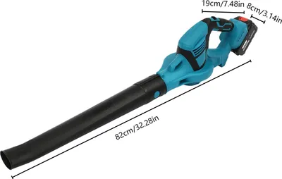 Zdjęcie produktu dla Dmuchawa do liści – akumulatorowa dmuchawa ogrodowa – 18 800 obr./min – wydajność powietrza ok. 680 m³/h – regulowana rura – bez akumulatora – niebieska