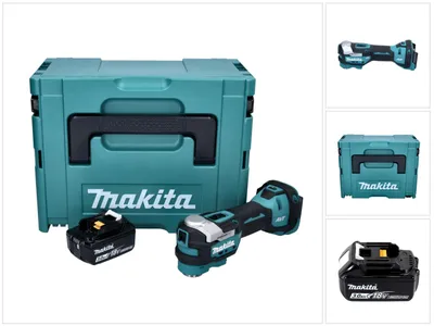 Zdjęcie produktu dla Akumulatorowe narzędzie wielofunkcyjne Makita DTM 52 F1J 18 V Starlock Max Brushless + 1x akumulator 3,0 Ah + Makpac - bez ładowarki