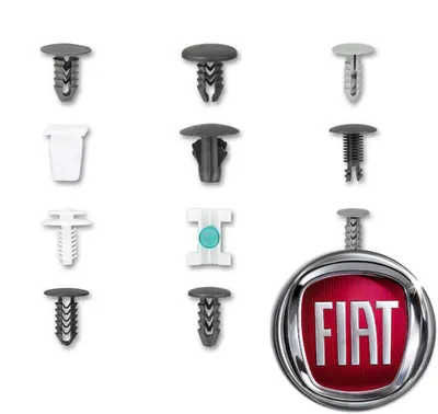 Image de Assortiment De Clip De Garniture De Sol Fiat - 308 Pièces