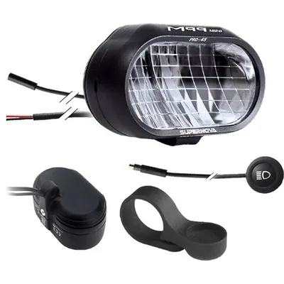 Produktbild von Supernova E-Bike-Scheinwerfer M99 MINI PRO, E-45 schwarz, Fernlicht, 270 lx