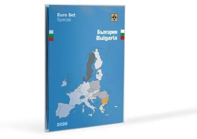 Produktbild von Münzkarte für 1 Euro-Kursmünzensatz Bulgarien