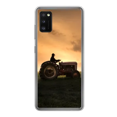 Produktbild von MuchoWow® Handyhülle Schutzhülle Hülle für Samsung Galaxy A41 Traktor - Landwirt - Nebel Silikon Softcase Handy Hülle - Mobiltelefon