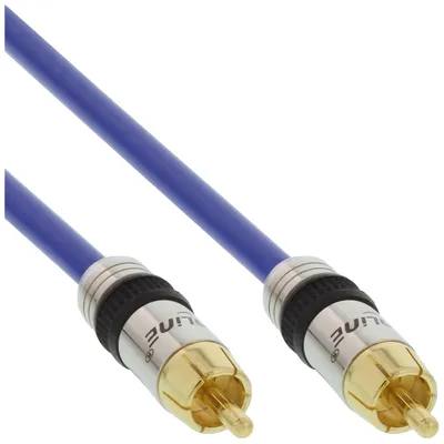 Immagine prodotto di InLine® 89401P Cavo Cinch AUDIO, PREMIUM, spina e, 1x spina Cinch / spina, 1m