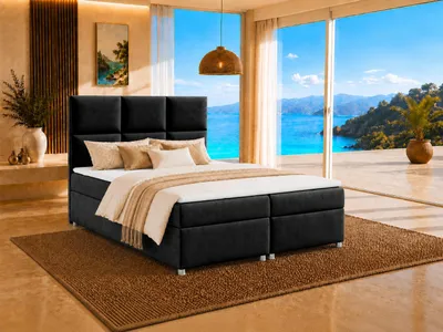 Produktbild von Boxspringbett mit Bettkasten Trinity K-13 Bonellfederkern inkl. Topper, KI-generiertes Bild