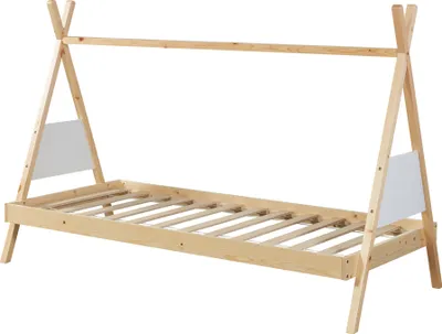 Obrázok produktu pre Detská posteľ Tipi posteľ 'Siikajoki' 90x200cm borovicové drevo prírodné