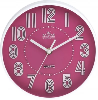Produktbild von Kinderwanduhr MPM, 3228.23 - rosa, 20cm