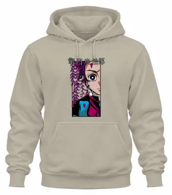Zdjęcie produktu dla 竈門炭治郎 鬼滅の刃 Anime Manga Cosplay Fan Gift Uni Bluza z kapturem, Nature, S