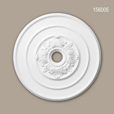 Produktbild von PROFHOME 156005 Rosette aus Polyurethan Deckenrosette Zierelement Ø 65,6 cm