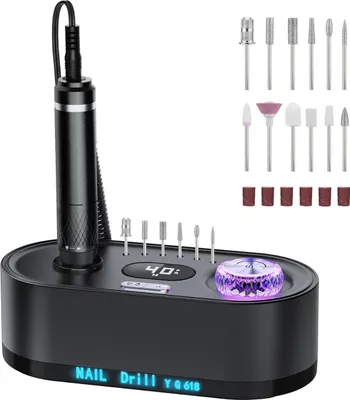 Produktbild von Professioneller Nagelbohrer für Maniküre & Pediküre – Tragbarer, kabelloser Polier- und Schleifpen, 40 Stufen, schnell und leise