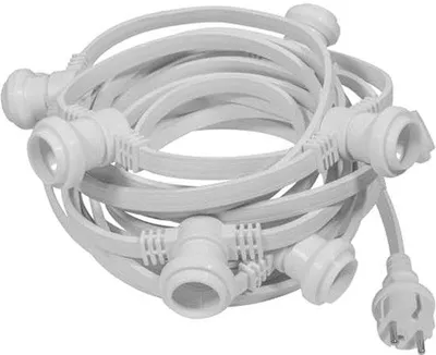 Productafbeelding van Lichtsnoer IP65 voor E27-lampen - 10 meter Buitenlichtketting voor Terras en Tuin