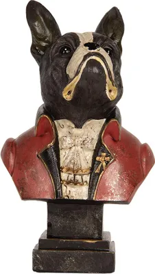 Produktbild von Clayre & Eef Dekorationsfigur Hund 15x12x26 cm Schwarz Kunststoff