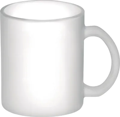 Produktbild von MidOcean - Kaffeebecher "Sublimatt", Glas, 300ml MO265 (Einheitsgröße) (Transparent Weiß)