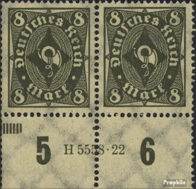 Produktbild von Briefmarken Deutsches Reich 1922 Mi 229P HAN postfrisch Posthornzeichnung