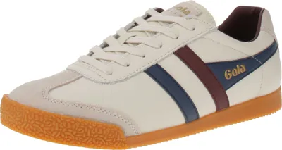 Produktbild von Gola Harrier Leather - Herren Sneaker - Off-White-Navy-Burgundy, Größe:42 EU