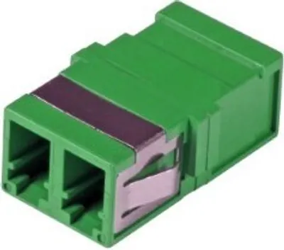 Produktbild von Singlemode Keystone Kupplung LC-LC duplex grün