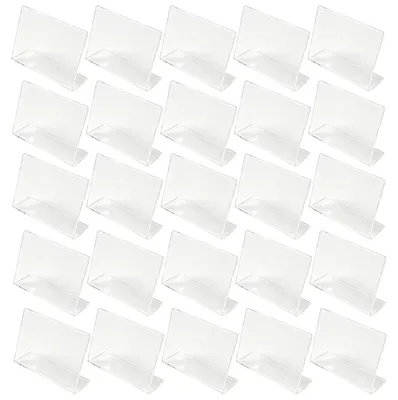 30er-Pack Acryl-Etikettenhalter, 9x6 cm, transparent