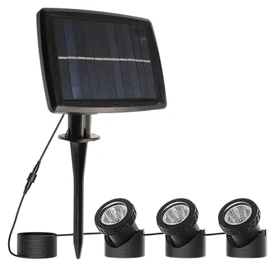 Solar-Teichbeleuchtung 18 LED, wasserdicht, Weiß