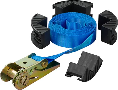 Produktbild von 1x Spanngurt mit Ratsche 5m Hartgurt Ratschenspanngurt 500 kg + 4 x Kantenschutz