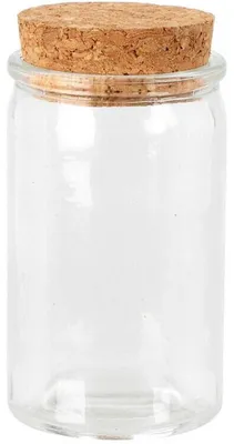 Produktbild von Ausgezeichnetes Vorratsglas für Haushaltswaren aus Glas mit Korkdeckel, 50 ml