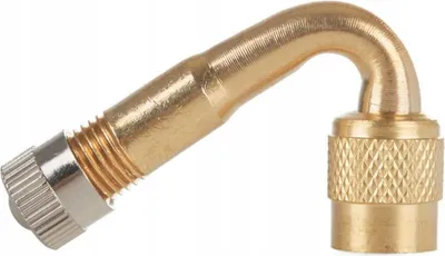 Image de GEKO Extension de valve pour le gonflage des pneus 45°, 8mm, laiton G01277