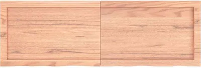 Obrázok produktu pre vidaXL Nástenná polica svetlohnedá 120x40x(2-4) cm dubový masív