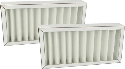 Produktbild von vhbw 2x Luftfilter G4 Ersatz für Pluggit ARFG4F7-150 für Lüfter, Badlüfter, Ventilator, Lüftungsgerät - Weiß