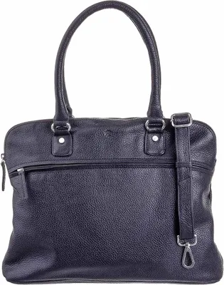 Produktbild von Prato LM Shahid K44-P geprägtes Rindleder Shopper Henkeltasche schwarz