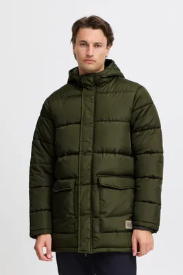 Produktbild von Blend BHOuterwear Herren Jacke Winterjacke Steppjacke mit Kapuze Eingrifftaschen Druckknöpfe Regular fit