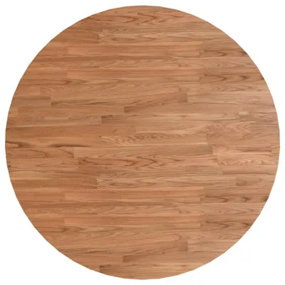 Image de vidaXL Plateau de table rond brun clair Ø70x1,5 cm Chêne traité