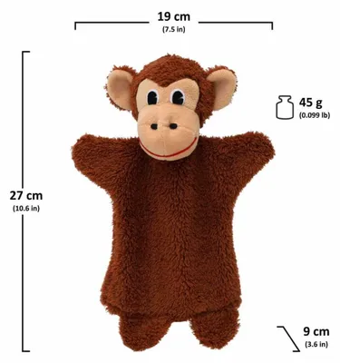 Produktbild von Moravská úst?edna Mährischer Telefonist Affe 27 cm, Puppe 55084