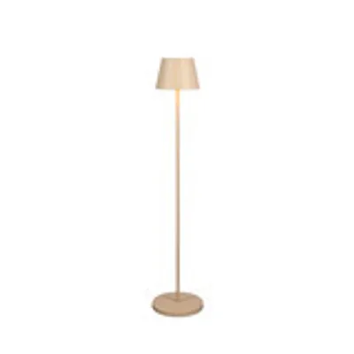 Produktbild von Konstsmide 7841-330 Pomezia M Stehleuchte | sandfarben | Indoor/ Outdoor | Kabellos |2700K/3000K | 7–15 h Akkulaufzeit | 25 x 25 x (53/88,5/125) cm