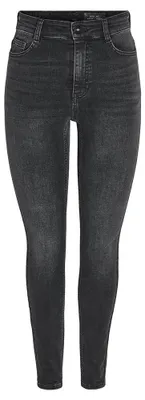 Image de NOISY MAY - Jeans skinny pour femmes, modèle Nmsatty Hw Az346mg, couleur denim gris moyen, taille 26W