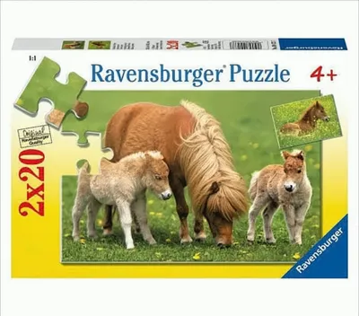 Produktbild von Niedliche Ponys 2 x 20 Teile Puzzle