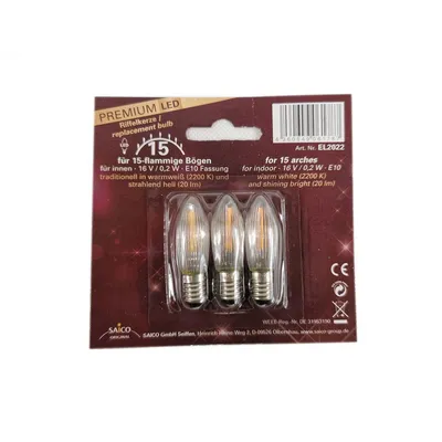 Produktbild von Saico LED-Ersatzlampe, E 10, 16 V, 0,2 W