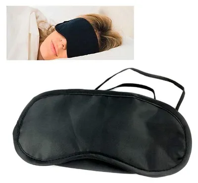 Obrázek produktu pro UNIQ Saténová spací maska Classic Comfort, černá – nepropustná maska na oči pro klidný spánek